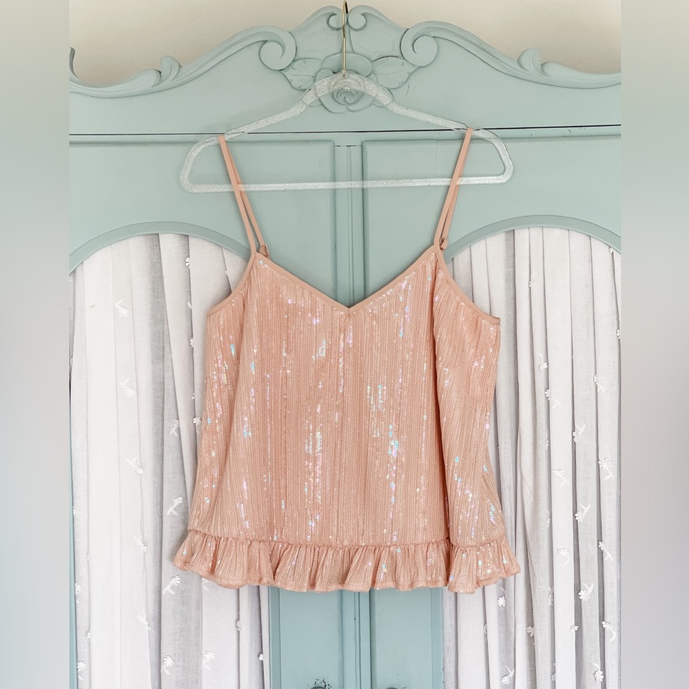 Anthropologie sequin top
